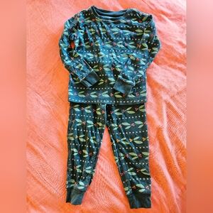 Primary Holiday Print Pajama Set